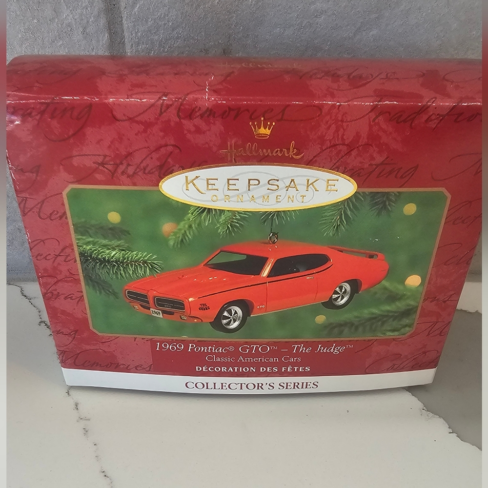 Hallmark Keepsake Ornament 1969 Pontiac GTO